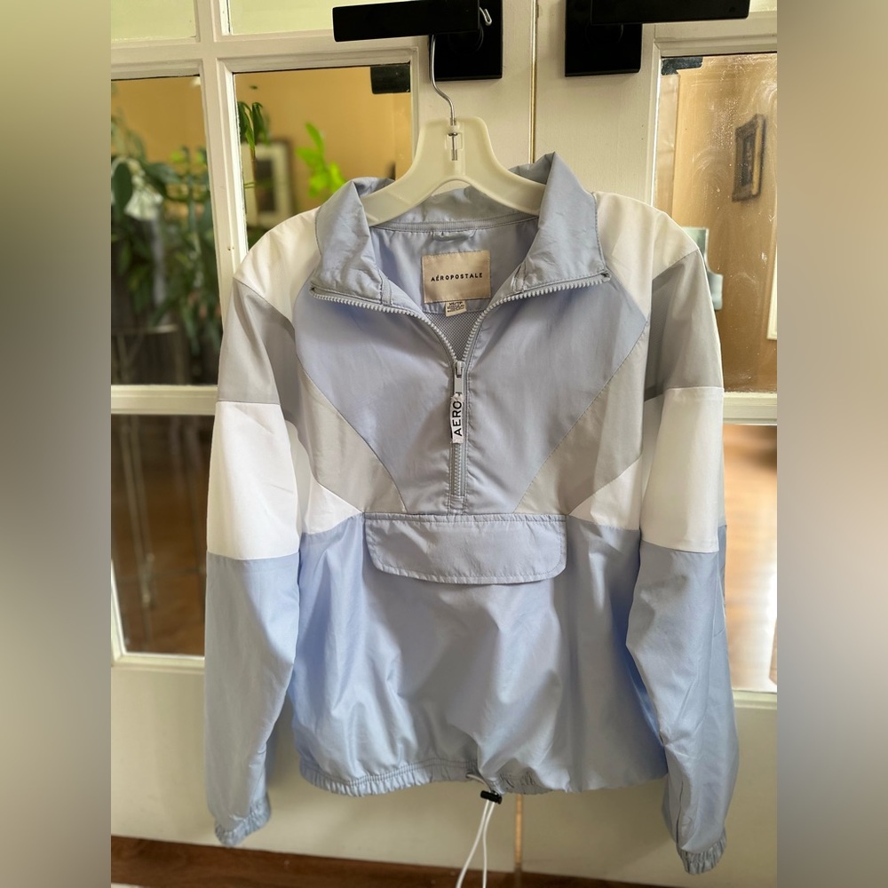 90s colour block rain jacket Aeropostale - XS